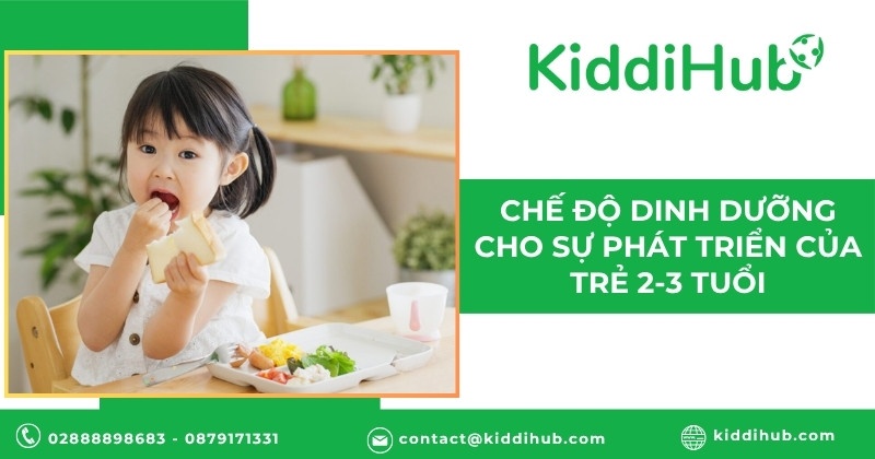 Chế độ dinh dưỡng cho sự phát triển của trẻ 2-3 tuổi