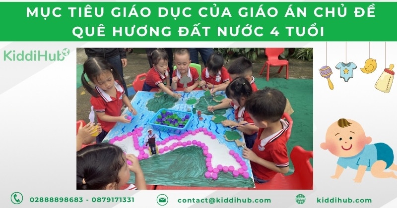 Mục tiêu giáo dục của giáo án chủ đề quê hương đất nước 4 tuổi