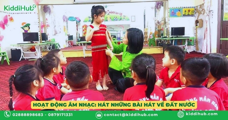 Hoạt động âm nhạc: Hát những bài hát về đất nước