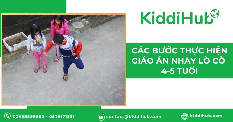 Các bước thực hiện giáo án nhảy lò cò 4-5 tuổi