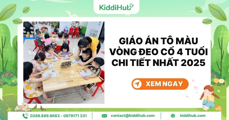 Giáo án tô màu vòng đeo cổ 4 tuổi chi tiết nhất 2025