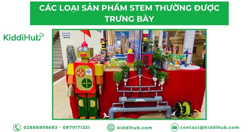 Các loại sản phẩm STEM thường được trưng bày
