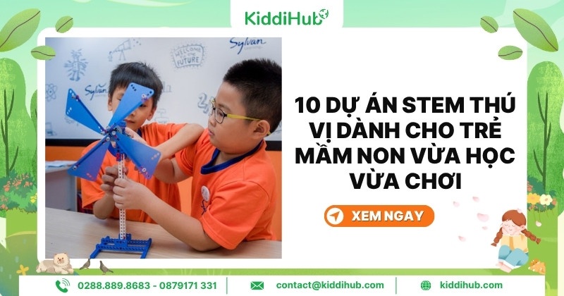 10 dự án STEM thú vị dành cho trẻ mầm non vừa học vừa chơi