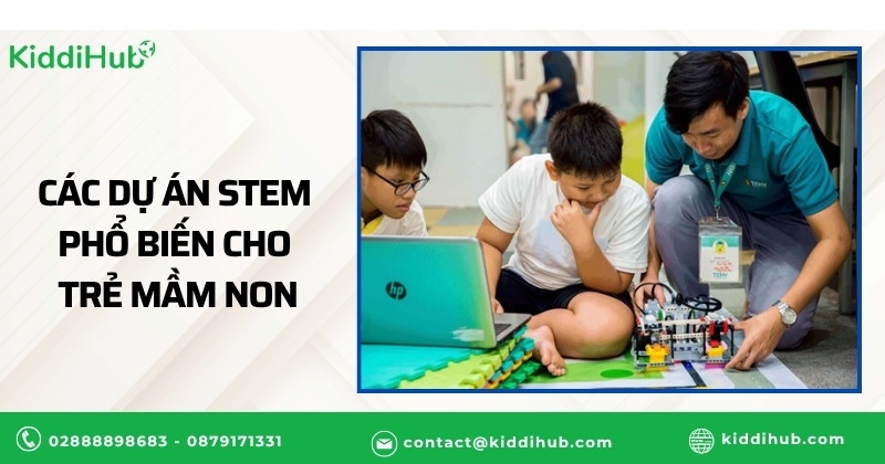 Các dự án STEM phổ biến cho trẻ mầm non