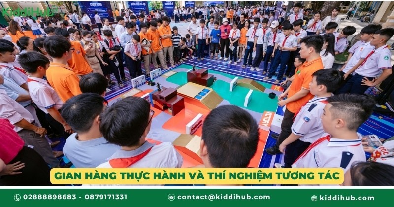 Gian hàng thực hành và thí nghiệm tương tác