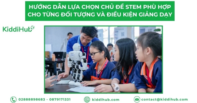 Hướng dẫn lựa chọn chủ đề STEM phù hợp cho từng đối tượng và điều kiện giảng dạy