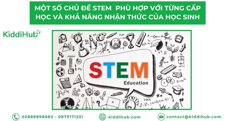 Một số chủ đề STEM tiêu biểu phù hợp với từng cấp học và khả năng nhận thức của học sinh