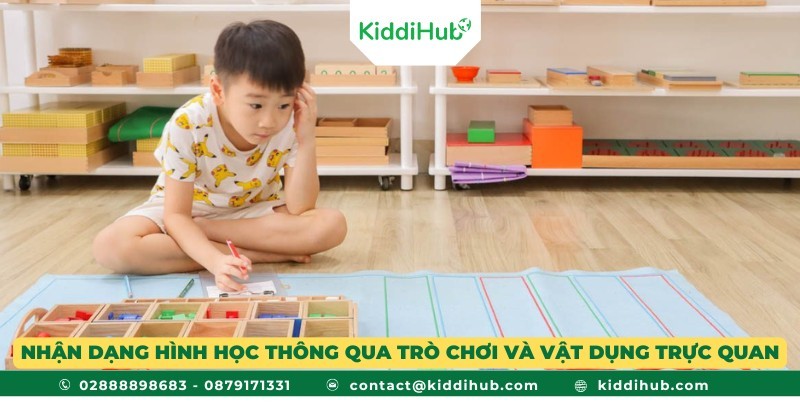 Nhận dạng hình học thông qua trò chơi và vật dụng trực quan