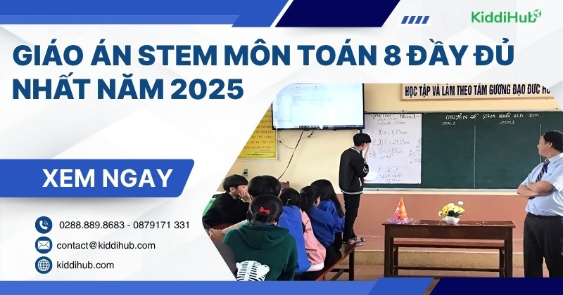 Giáo án STEM môn toán 8 đầy đủ nhất năm 2025