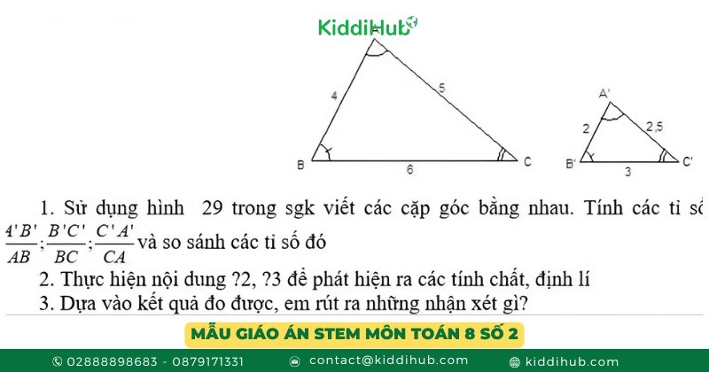Mẫu giáo án stem môn toán 8 số 2
