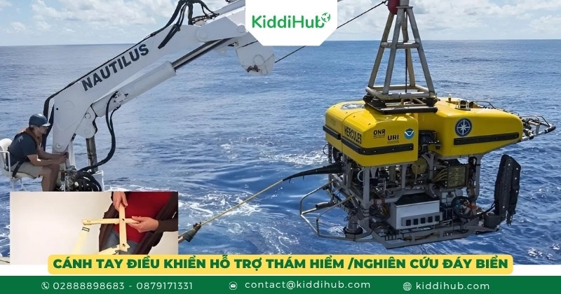 Cánh tay điều khiển hỗ trợ thám hiểm /nghiên cứu đáy biển