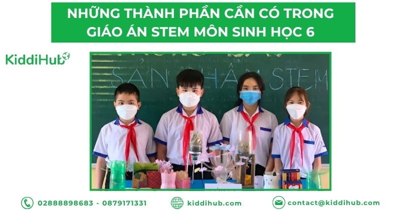 Những thành phần cần có trong giáo án STEM môn Sinh học 6