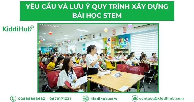Yêu cầu và lưu ý quy trình xây dựng bài học STEM