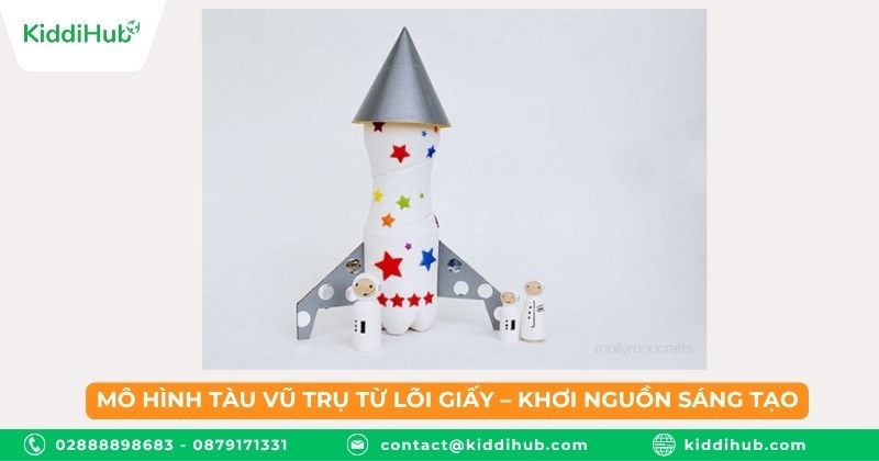 Mô hình tàu vũ trụ từ lõi giấy – khơi nguồn sáng tạo