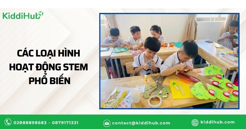 Khám phá các loại hình hoạt động STEM từ mầm non đến trung học phổ biến