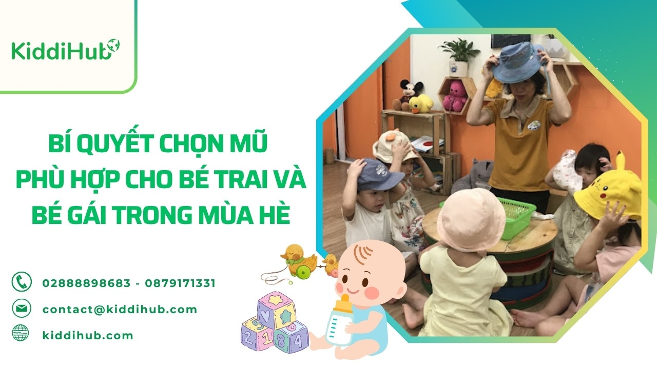 Bí quyết chọn mũ phù hợp cho bé trai và bé gái trong mùa hè