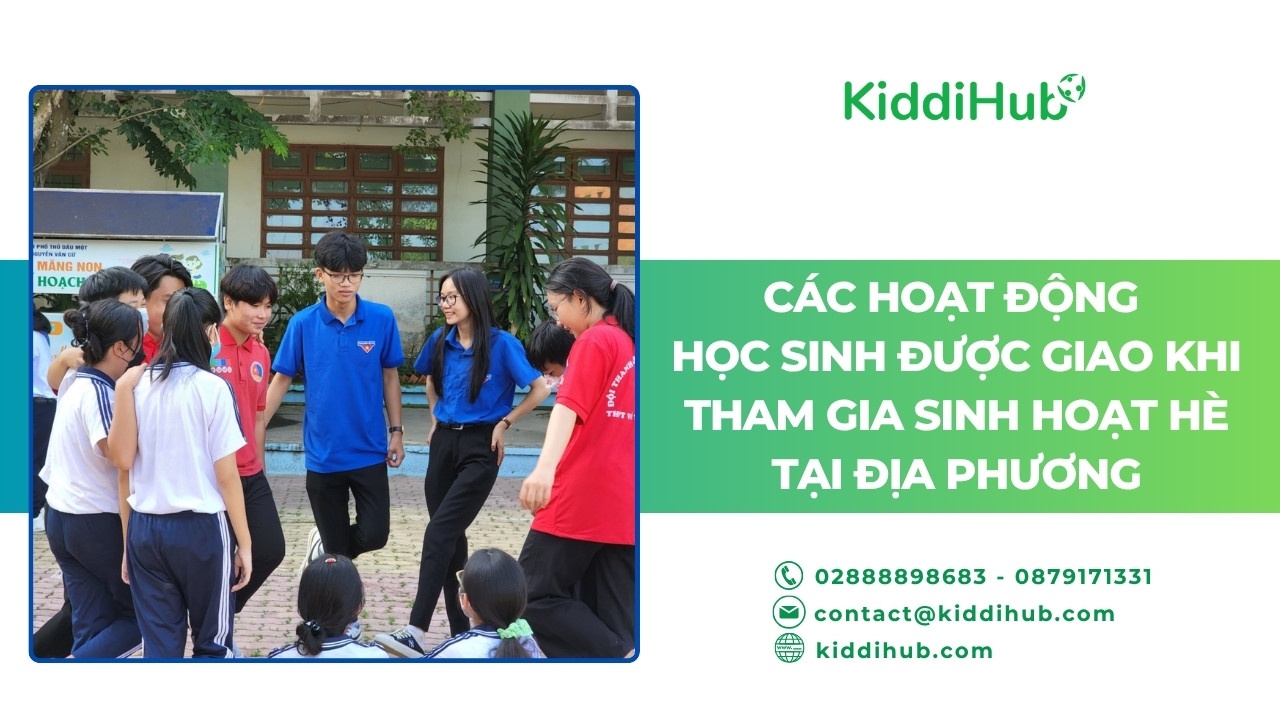 Các hoạt động học sinh được giao khi tham gia sinh hoạt hè tại địa phương