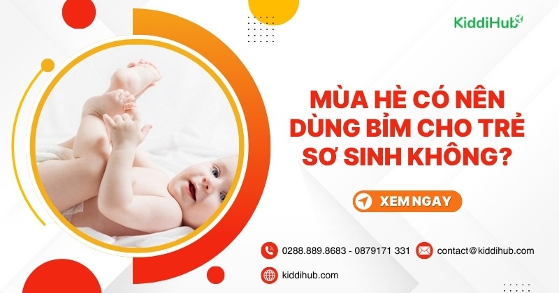 Mùa hè có nên dùng bỉm cho trẻ sơ sinh không?