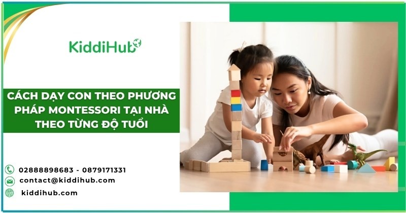 Cách dạy con theo phương pháp Montessori tại nhà theo từng độ tuổi