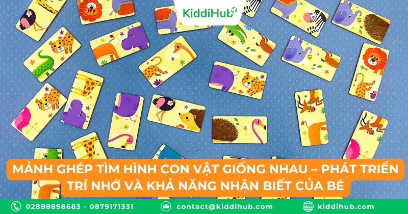 Mảnh ghép tìm hình con vật giống nhau