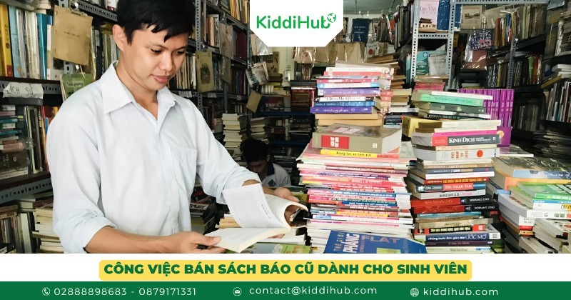 Công việc bán sách báo cũ dành cho sinh viên