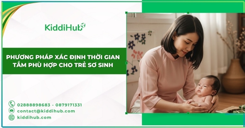 Phương pháp xác định thời gian tắm phù hợp cho trẻ sơ sinh