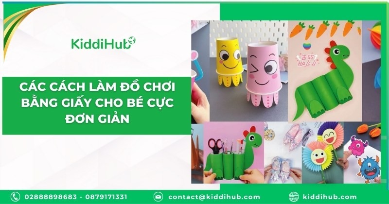 Các cách làm đồ chơi bằng giấy cho bé cực đơn giản