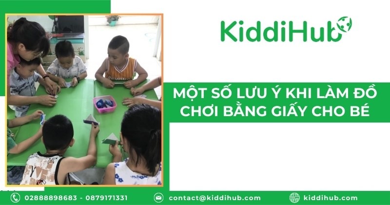 Một số lưu ý khi làm đồ chơi bằng giấy cho bé