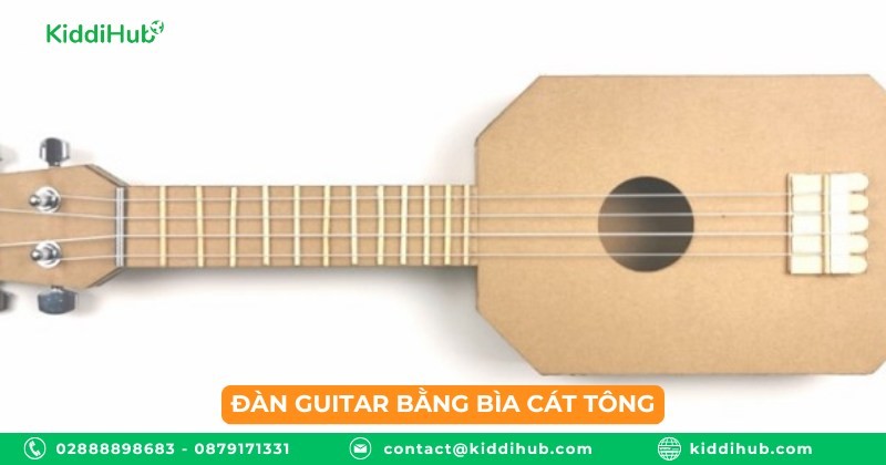 Đàn guitar bằng bìa cát tông