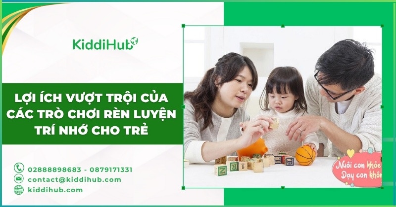 Lợi ích vượt trội của các trò chơi rèn luyện trí nhớ cho trẻ