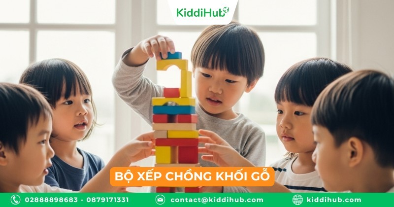 Bộ xếp chồng khối gỗ