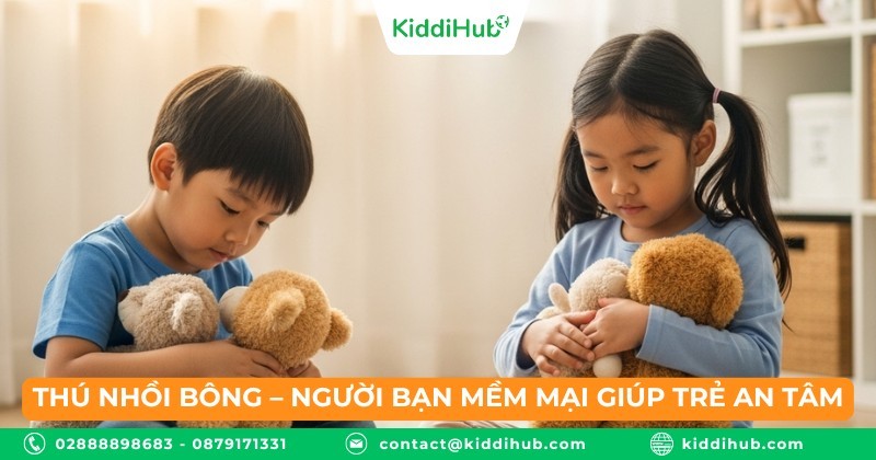 Thú nhồi bông – Người bạn mềm mại giúp trẻ an tâm