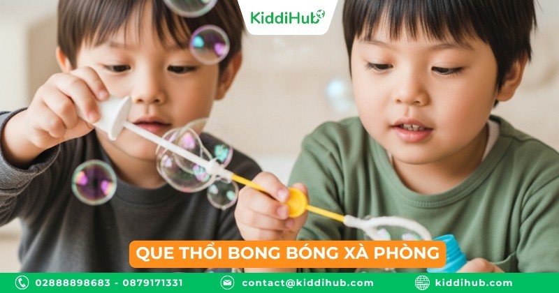 Que thổi bong bóng xà phòng