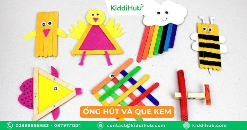 Ống hút và que kem