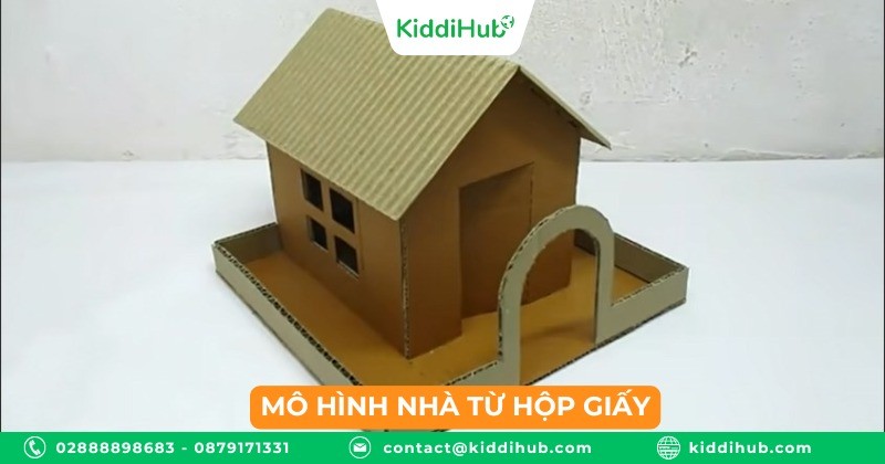 Mô hình nhà từ hộp giấy