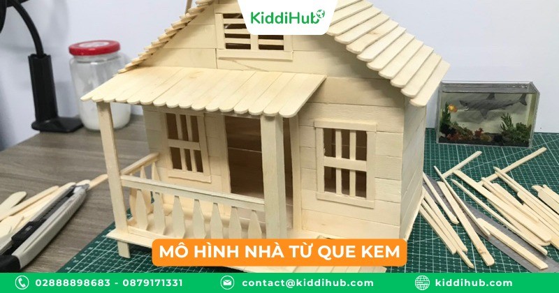 Mô hình nhà từ que kem