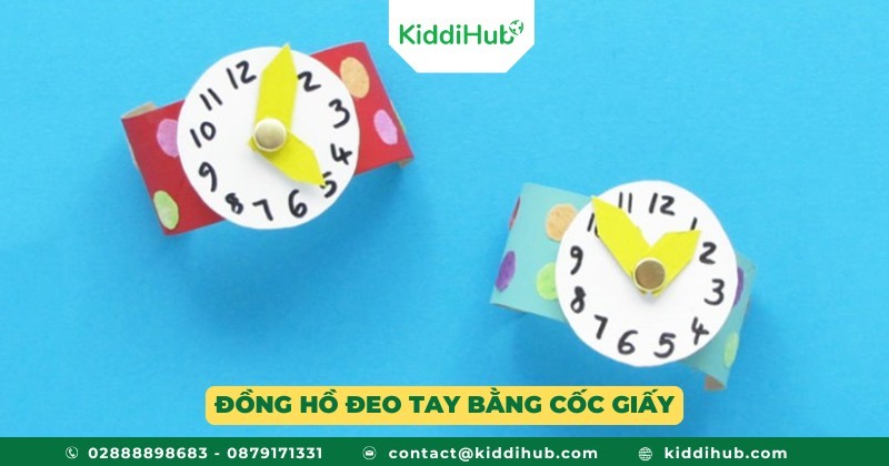 Đồng hồ đeo tay bằng cốc giấy