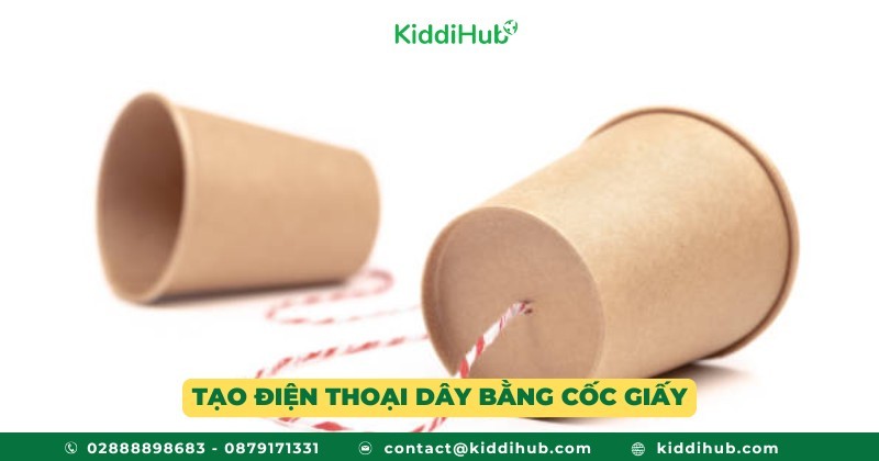 Tạo điện thoại dây bằng cốc giấy
