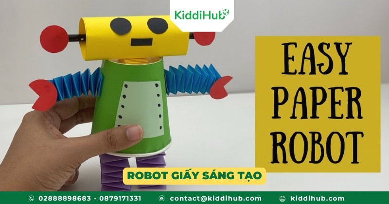 Robot giấy sáng tạo