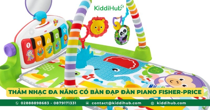 Thảm nhạc đa năng có bàn đạp đàn piano Fisher-Price