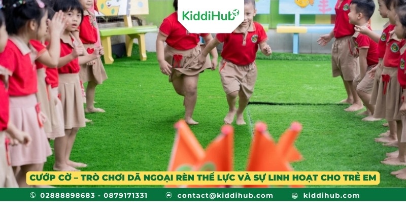 Cướp cờ – Trò chơi dã ngoại rèn thể lực và sự linh hoạt cho trẻ em