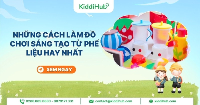 Những cách làm đồ chơi sáng tạo từ phế liệu đơn giản nhất
