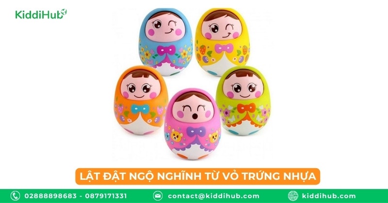 Lật đật ngộ nghĩnh từ vỏ trứng nhựa