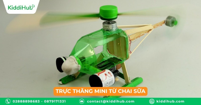 Trực thăng mini từ chai sữa
