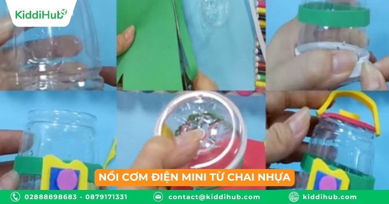 Nồi cơm điện mini từ chai nhựa