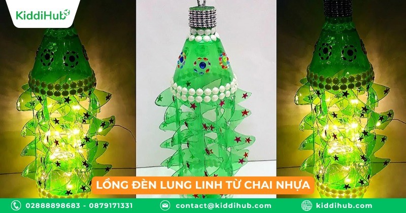 Lồng đèn lung linh từ chai nhựa