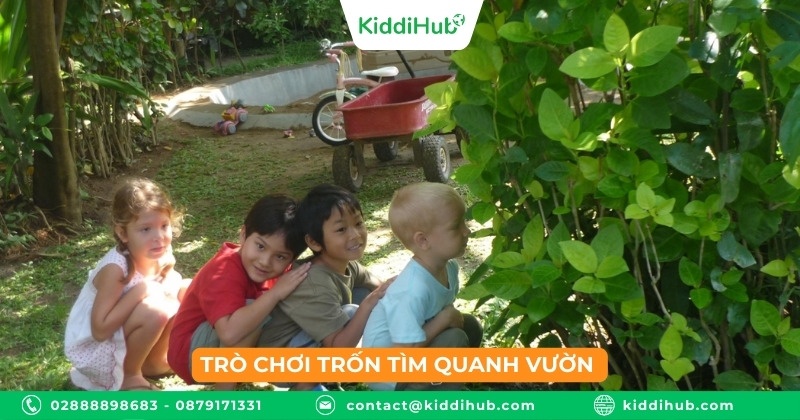 Trò chơi trốn tìm quanh vườn