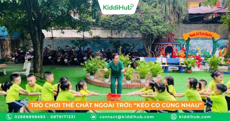 Trò chơi thể chất ngoài trời: “Kéo co cùng nhau”