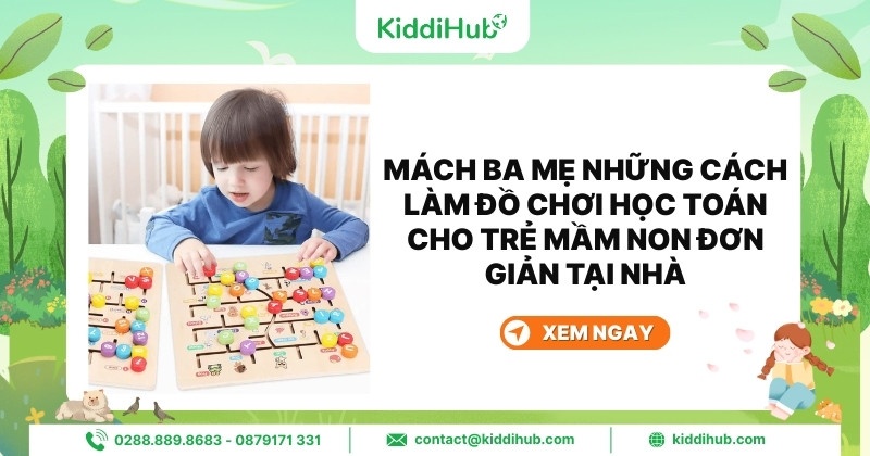 12 cách làm đồ chơi học toán cho trẻ mầm non đơn giản tại nhà