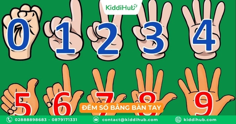 Đếm số bằng bàn tay